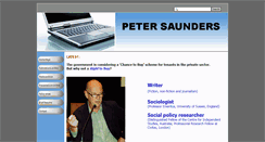 Desktop Screenshot of petersaunders.org.uk