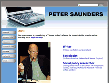 Tablet Screenshot of petersaunders.org.uk